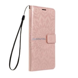 MEZZO könyvtok iPhone 13 mini - rózsaaranyszín "mandala"