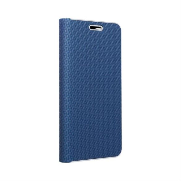 Forcell Luna flipes Carbon iPhone 13 Pro Max Blue tok