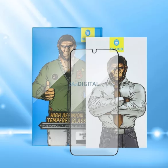 5d Mr. Monkey Glass - Apple iPhone 13 fekete (HD)