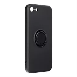   Szilikon gyűrűs tok iPhone 7 / 8 / SE 2020 / SE 2022 fekete