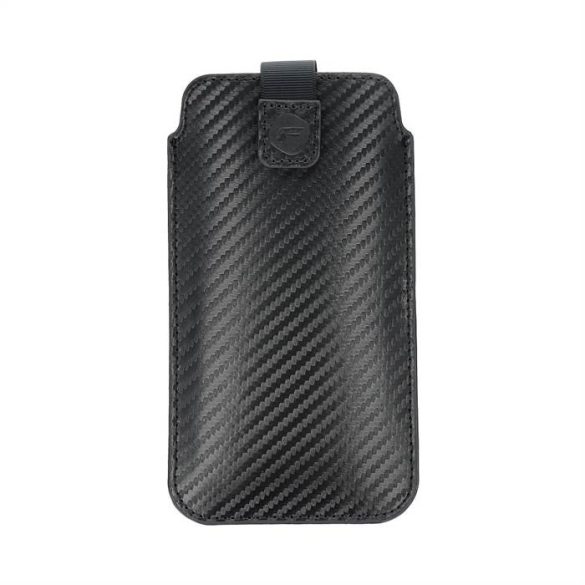 Forcell Pocket Carbon Tok - Méret 15 - Samsung A41 / S20 / A6 2018 / A20E HUAWEI P20 / Y5 2019