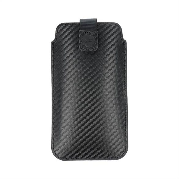 Forcell Pocket Carbon univerzális belebújtatós tok 158x84mm - fekete