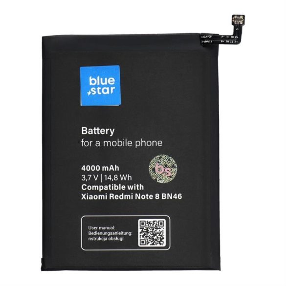 Akkumulátor az Xiaomi Redmi Notehez 8 / Redmi 7 (BN46) 4000 MAH Li-Ion Blue Star