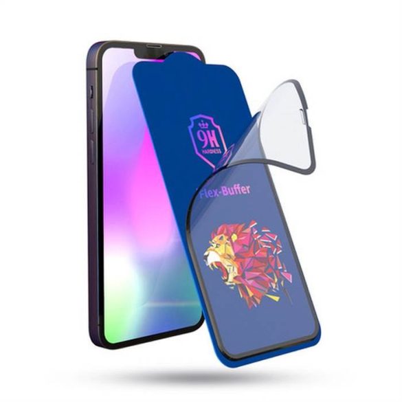 Bestsuit Flex-Buffer hibrid üveg 5D antibakteriális biomaster bevonattal Apple iPhone XS max / 11 Pro max fekete