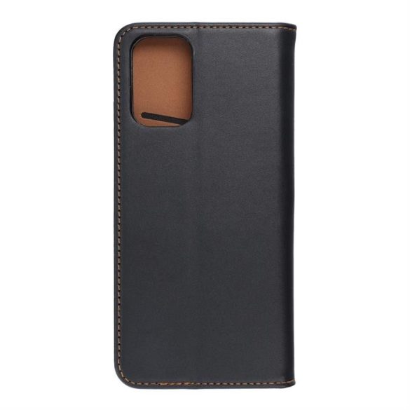 LEATHER könyvtok Xiaomi Redmi 10 / 10 2022 fekete