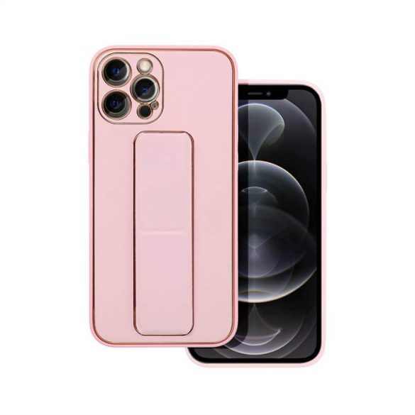 Forcell Bőr Tok kitámasztós Iphone 11 PRO 2019 (5,8") rózsaszín