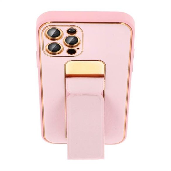 Forcell Bőr Tok kitámasztós Iphone 11 PRO 2019 (5,8") rózsaszín