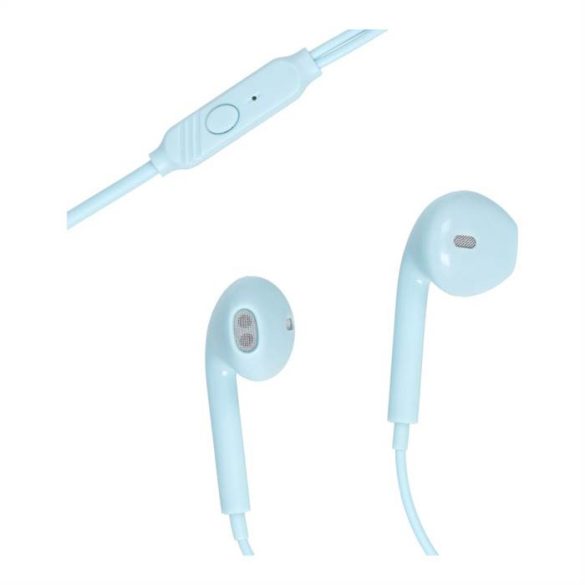 Vezetékes fülhallgatók mikro jack 3,5mm PA-E65 kék