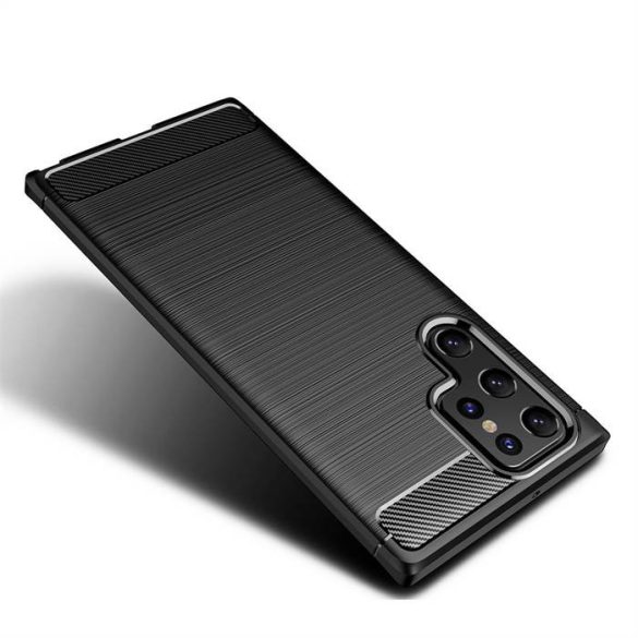 Forcell Carbon tok Samsung Galaxy S22 Ultra fekete