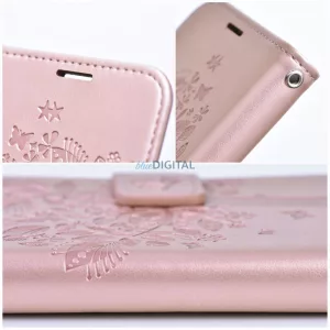 Forcell Mezzo flipes tok Samsung S22 fa Rose arany