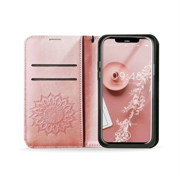 Forcell Mezzo flipes tok Xiaomi Mi 11 Lite 5G / MI 11 Lite LTE (4G) / mi 11 Lite Mandala Rose arany