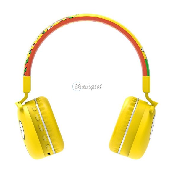 Fejhallgató vezeték nélküli Jellie Monster Deman YLFS-09BT sárga