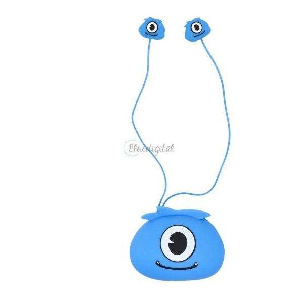 Vezetékes fülhallgató Jellie Monster - kék