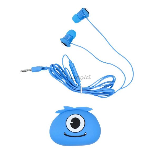 Vezetékes fülhallgató Jellie Monster - kék