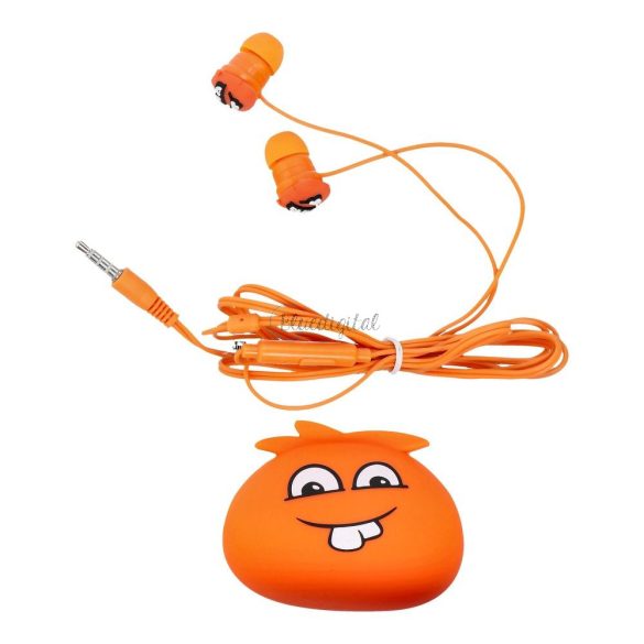 Fülhallgató Jellie Monster narancs YLFS-01 Jack 3,5mm narancs
