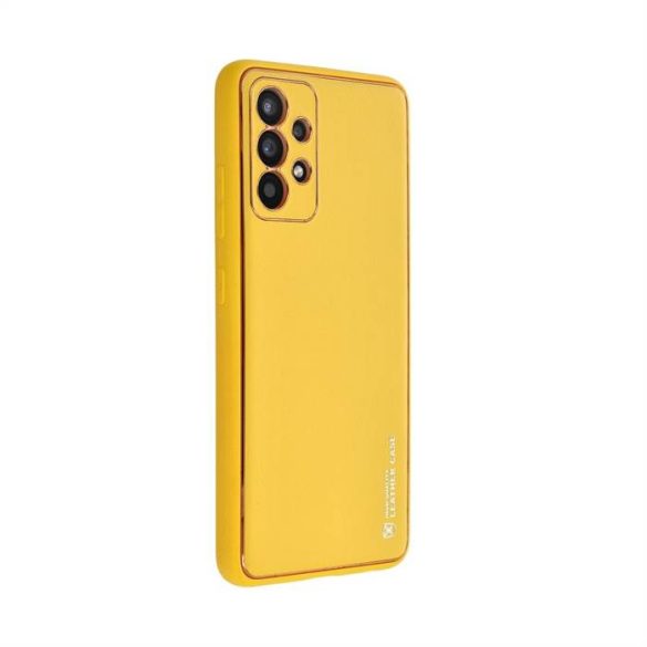 Forcell bőr tok Samsung Galaxy A53 5G sárga