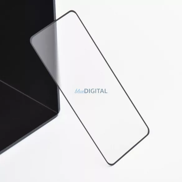 5d teljes képernyős edzett üvegfólia - iPhone 13 (matt) fekete