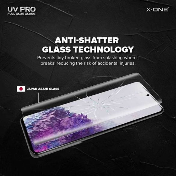 UV Pro edzett üvegfólia X-One - Samsung Galaxy S22 Ultra (tok-barát)