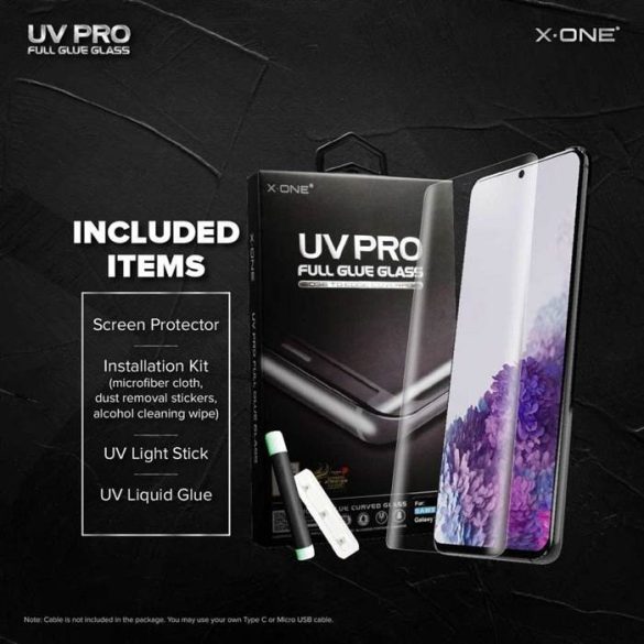 UV Pro edzett üvegfólia X-One - Samsung Galaxy S22 Ultra (tok-barát)