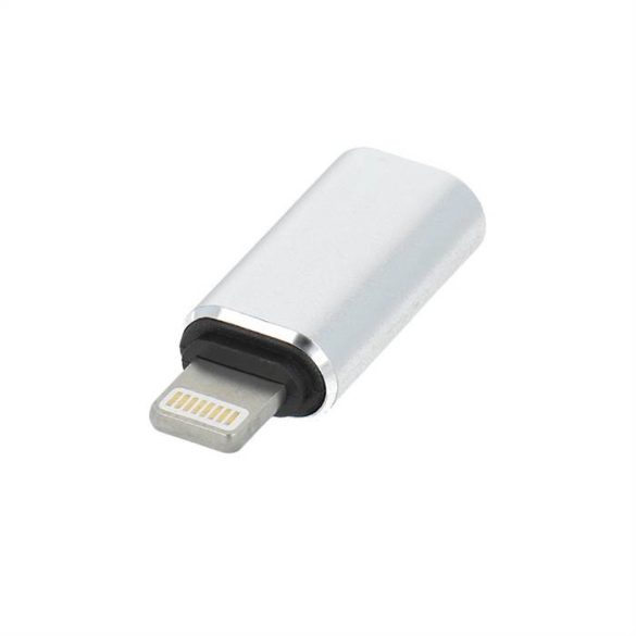 Adapter Charger Typ C - iPhone Lightning 8-Pin Silver