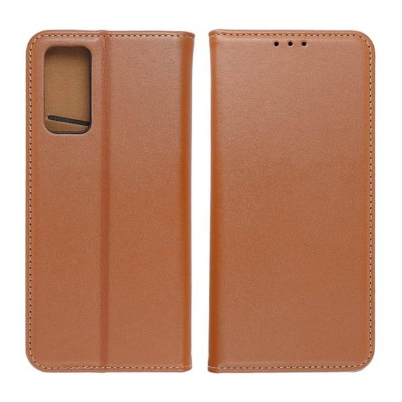 LEATHER könyvtok Xiaomi POCO M4 PRO 5G / Redmi Note 11T 5G / Redmi Note 11S 5G barna színben