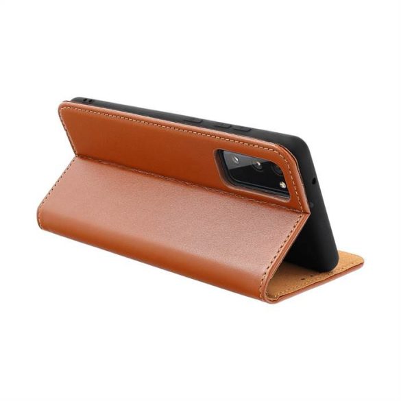 LEATHER könyvtok Xiaomi POCO M4 PRO 5G / Redmi Note 11T 5G / Redmi Note 11S 5G barna színben