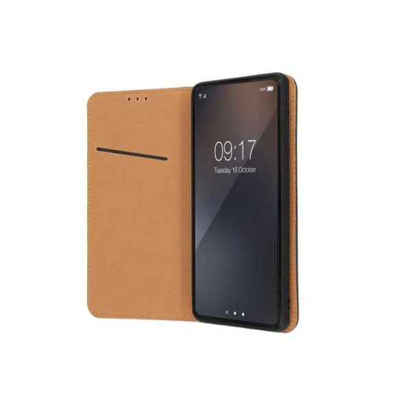 LEATHER könyvtok Xiaomi POCO M4 PRO 5G / Redmi Note 11T 5G / Redmi Note 11S 5G fekete