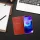 Forcell Luna flipes ARANY Samsung A13 4G piros tok