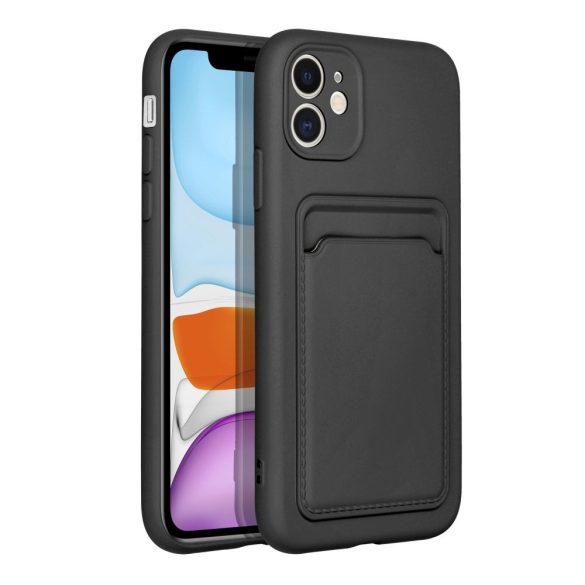 Forcell kártya tok iPhone 11 fekete