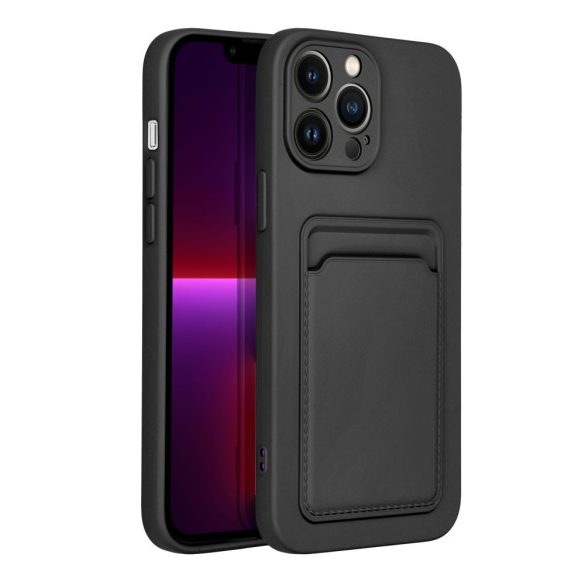 Forcell kártya tok iPhone 13 Pro Max fekete