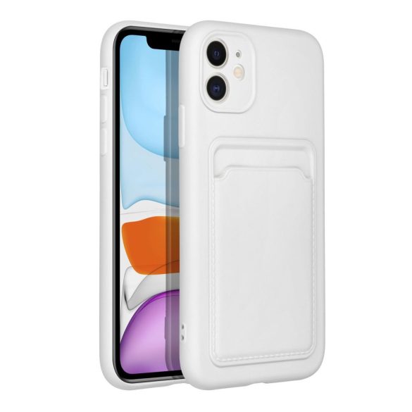 Forcell kártya tok iPhone 11 fehér