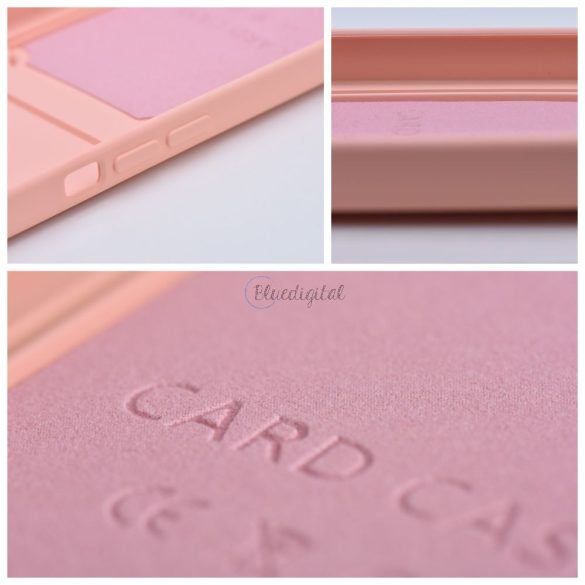 CARD kártyatartós tok iPhone 7 / 8 / SE 2020 / SE 2022 rózsaszínű