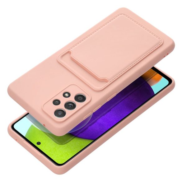 Forcell kártya tok Samsung A52 5G / A52 LTE (4G) / A52S rózsaszín