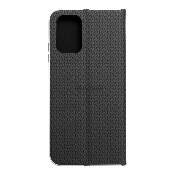 Forcell Luna flipes Carbon Xiaomi Redmi Note 11/11s fekete