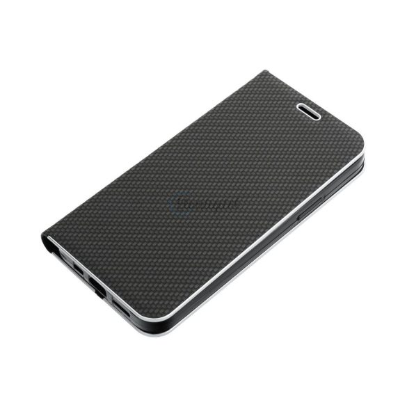 Forcell Luna flipes tok Carbon Xiaomi Redmi Note 11 Pro / 11 Pro 5G fekete
