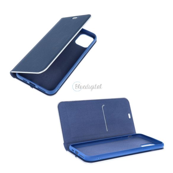 Forcell Luna flipes tok Carbon Xiaomi Redmi Note 11 Pro / 11 Pro 5G Blue