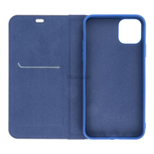 Forcell Luna flipes tok Carbon Xiaomi Redmi Note 11 Pro / 11 Pro 5G Blue