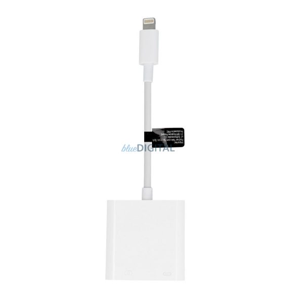 Adapter Lightning - USB 3 + töltés Lightning 8-tűs kamera csatlakozó készlet (kamera, pendrive) fehér