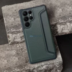  Forcell Razor flipes tok Samsung A52 5G / A52 LTE (4G) / A52S 5G sötétzöld