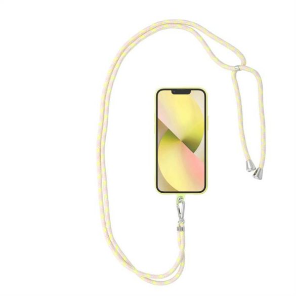 Swing medál A telefon / hosszúság beállítása 82,5 cm -ig / a vállon vagy a nyakon - szürke -sárga