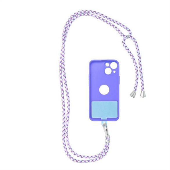 Swing medál A telefon / hosszúság beállítása 82,5 cm -ig / a vállon vagy a nyakon - fehér - lila