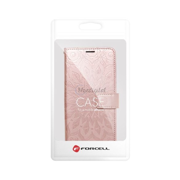 Forcell mezzo flipes tok xiaomi Redmi 10c mandala rose arany