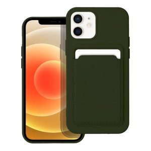 CARD kártyatartós tok iPhone 12 zöld