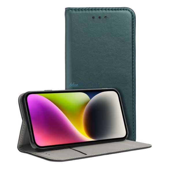 Smart Magneto könyvtok Samsung A12 / M12 sötétzöld