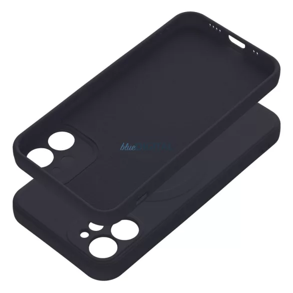 Szilikon Mag Cover tok IPHONE 12 MINI fekete