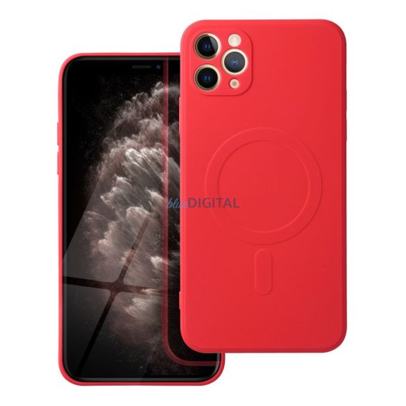 Szilikon Mag Cover tok IPHONE 11 PRO MAX piros