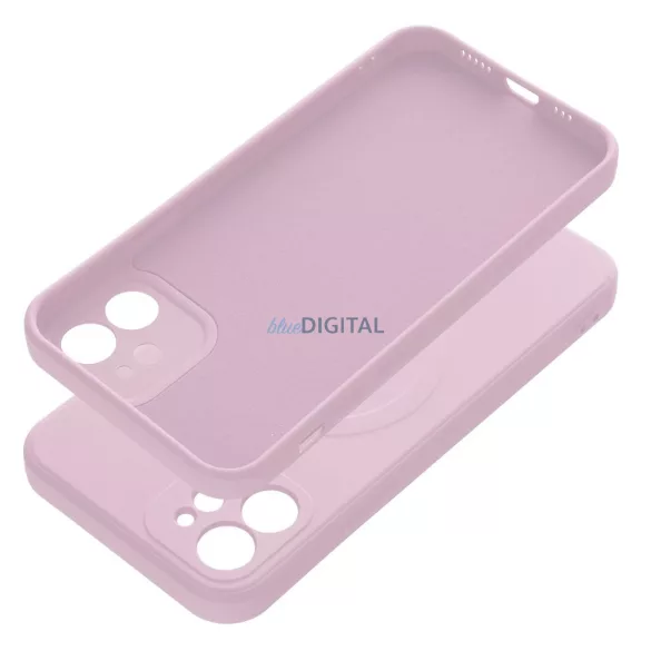 Szilikon Mag Cover tok IPHONE 12 rózsaszínű