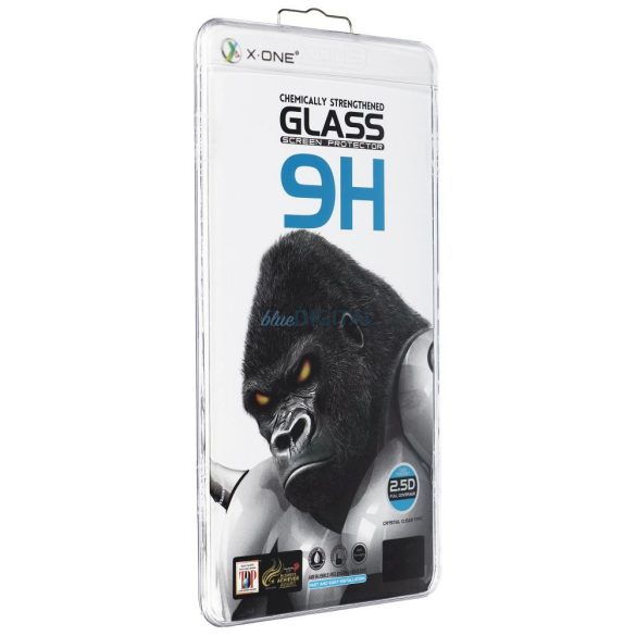 X-ONE Full Cover Extra erős kristályátlátszó - iPhone 14 Pro edzett üveg 9H