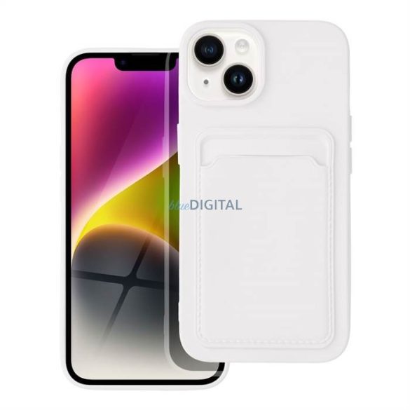 Forcell kártyatartós tok IPHONE 14 ( 6.1 ) fehér