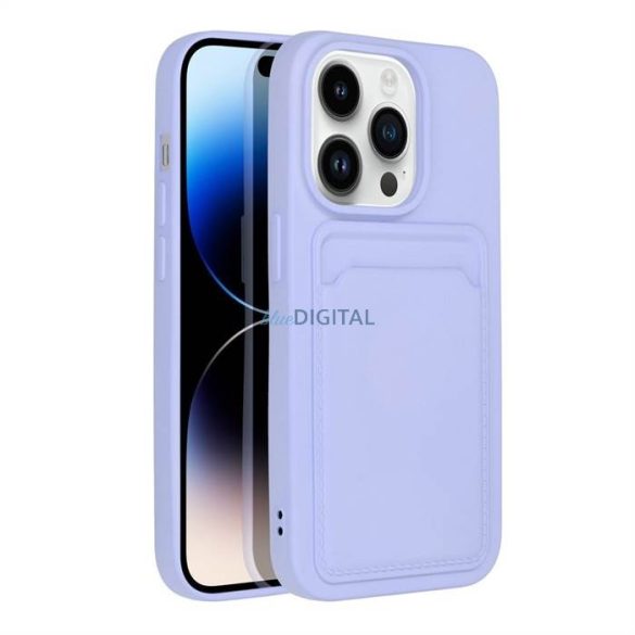 Forcell kártyatartós tok IPHONE 14 PRO ( 6.1 ) lila színű IPHONE 14 PRO ( 6.1 ) tokhoz